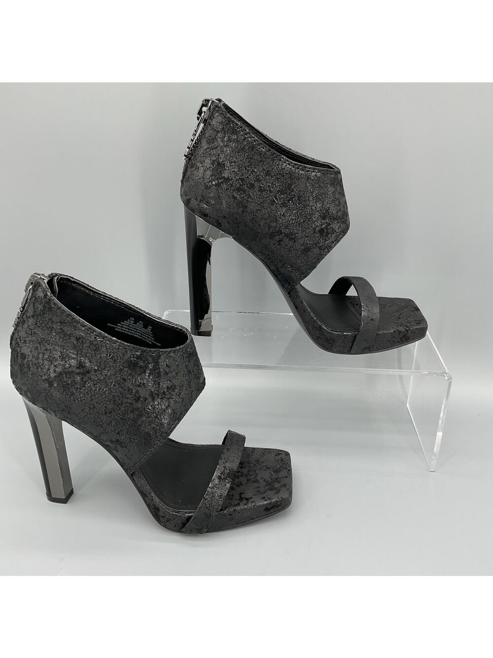 NEW DKNY Women’s Dava Ankle Cuff Platform Sandals Black Size 6.5M